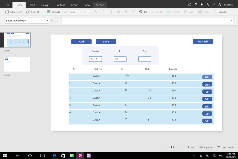 Inventory Management Solution in Power Apps